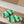 LAMB WOOL SLIPPER GREEN AND BLACK