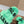 LAMB WOOL SLIPPER GREEN AND BLACK