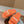 FURRY SLIDES IN ORANGE CURLY SHEARLING