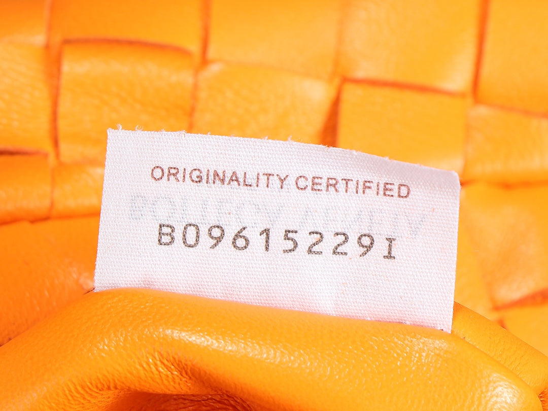 bv teen jodie 36cm orange lambskin