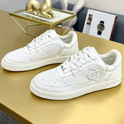 Chanel 2026 Platform Panda Sneakers White Calfskin 986769