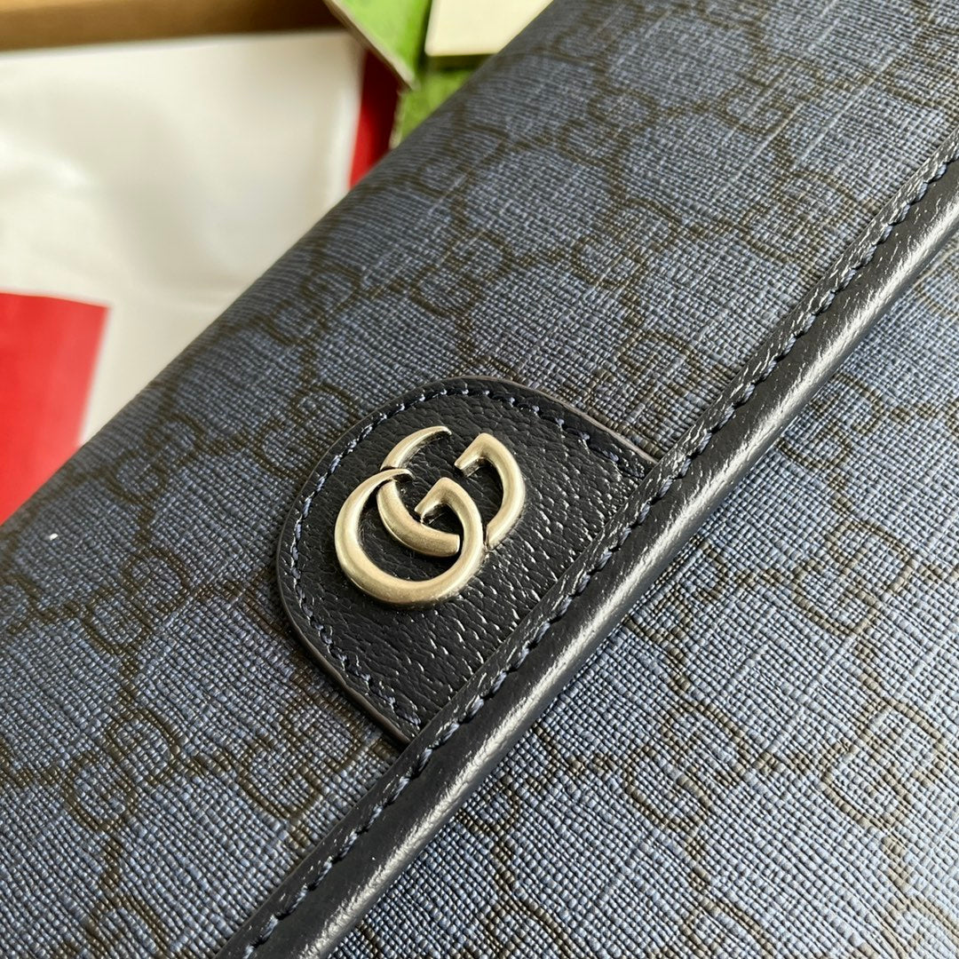 Gucci Waist Bag Blue Canvas 239996