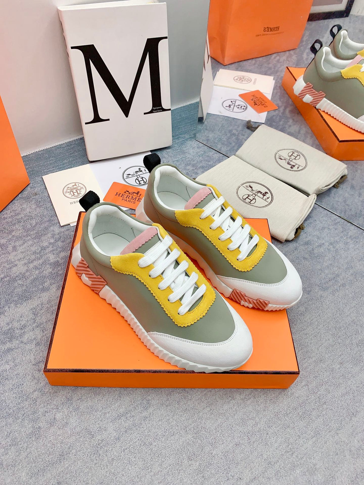 HM Bouncing Sneaker In Multicolor Lambskin 106439