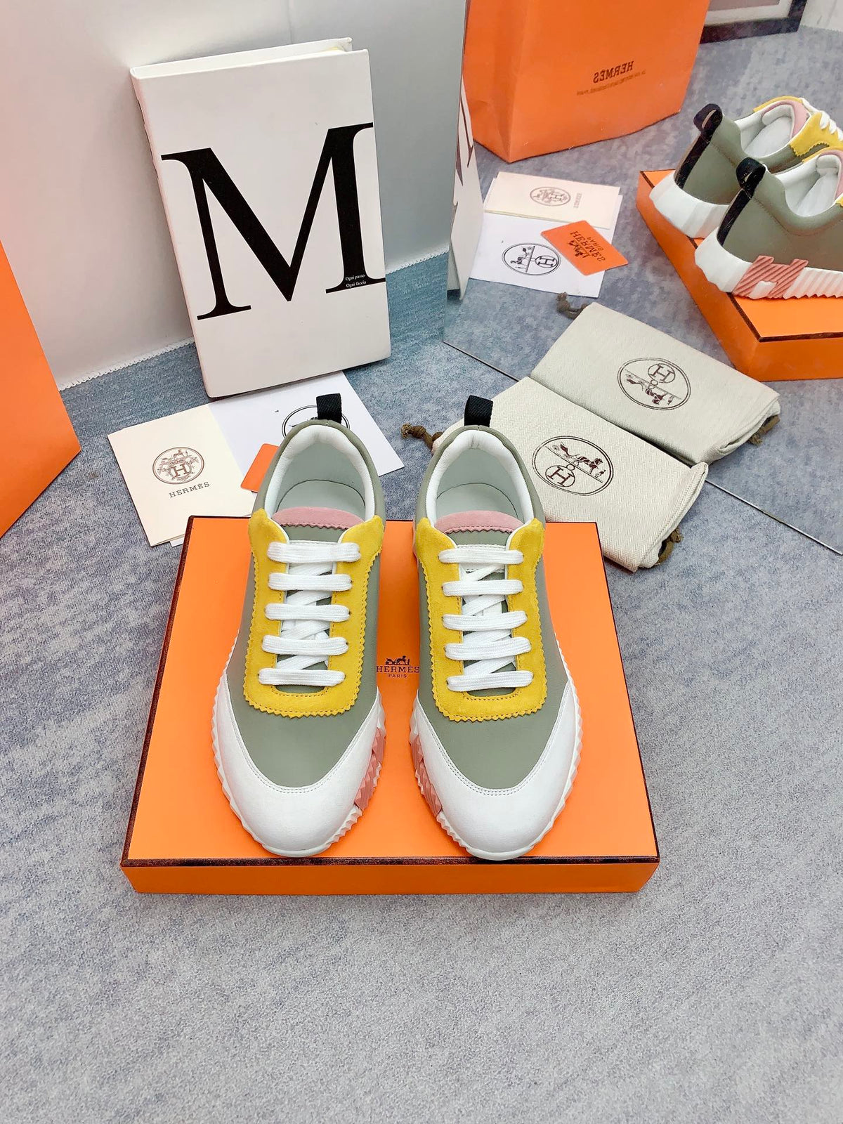 HM Bouncing Sneaker In Multicolor Lambskin 106439