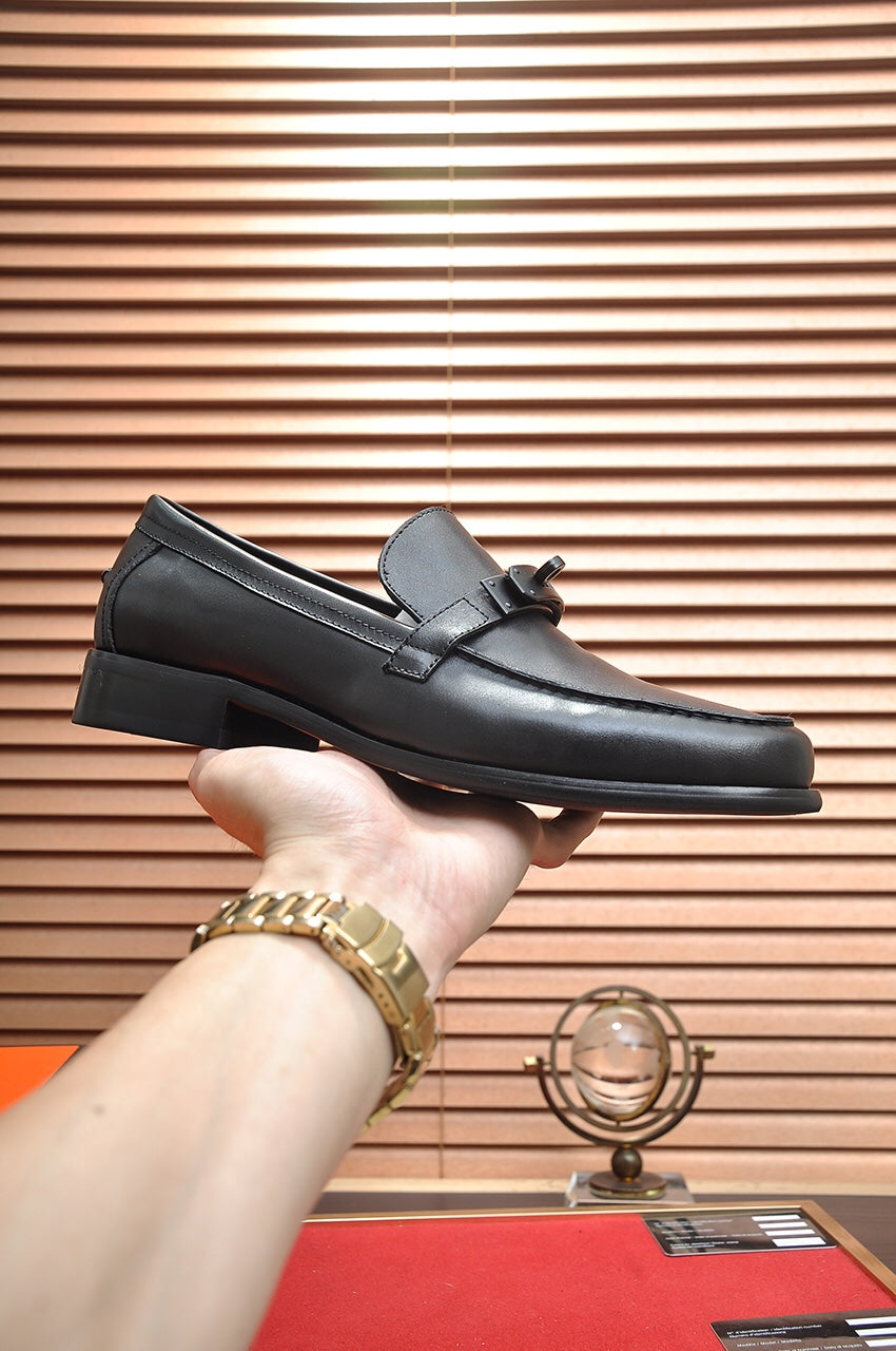 HM Men's Destin Loafer Black Cowhide 668421