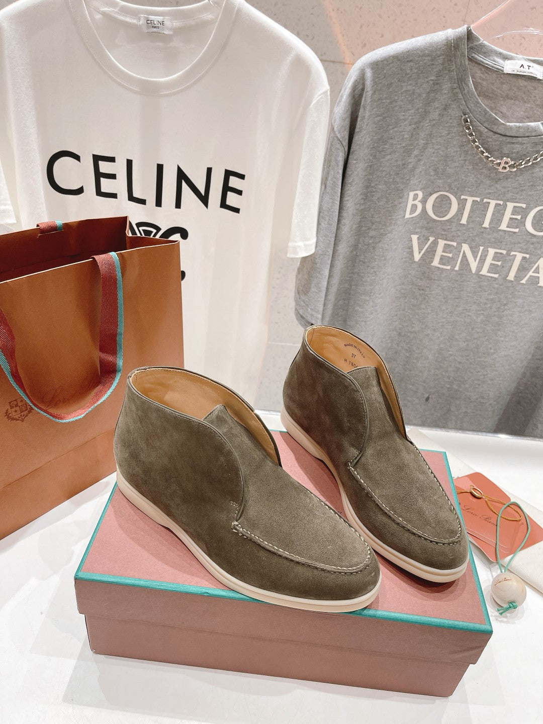 LP HIGH TOP OPEN WALK LOAFERS PEANUT SUEDE