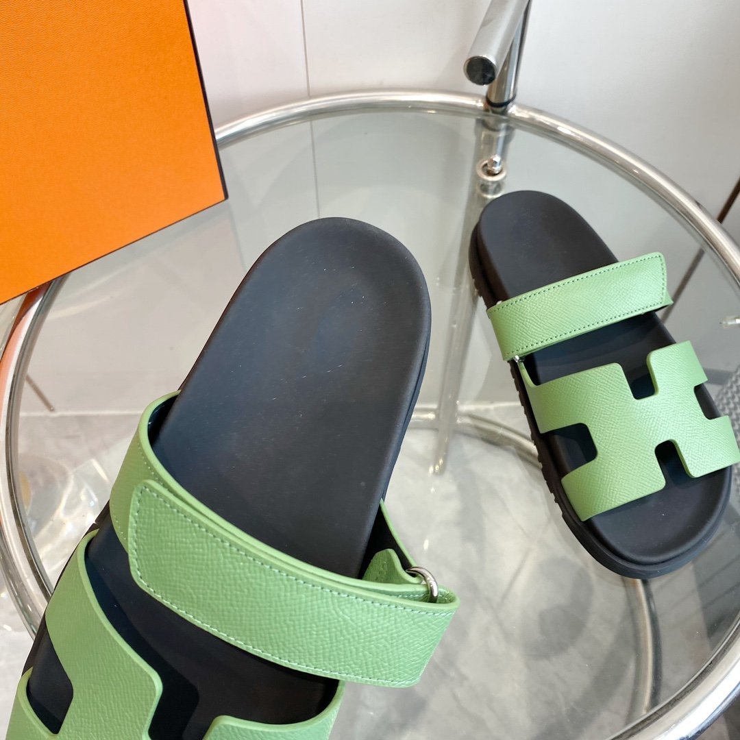 CHYPRE EPSOM Sandal light green Leather