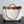 LARGE ANDIAMO 42 IN WHITE BROWN CALFSKIN AND CANVAS