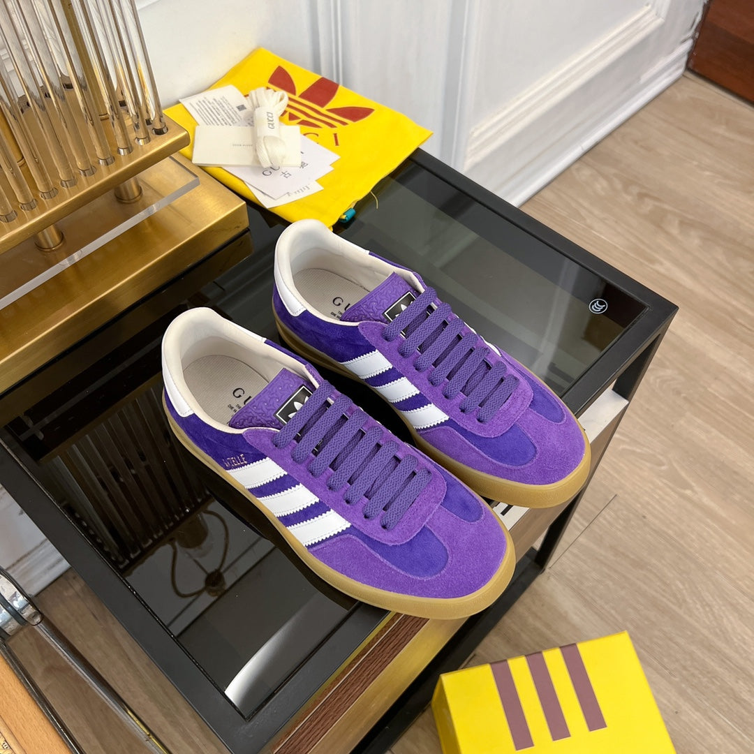 GG & ADIDAS GAZELLE SNEAKER VIOLET VELVET