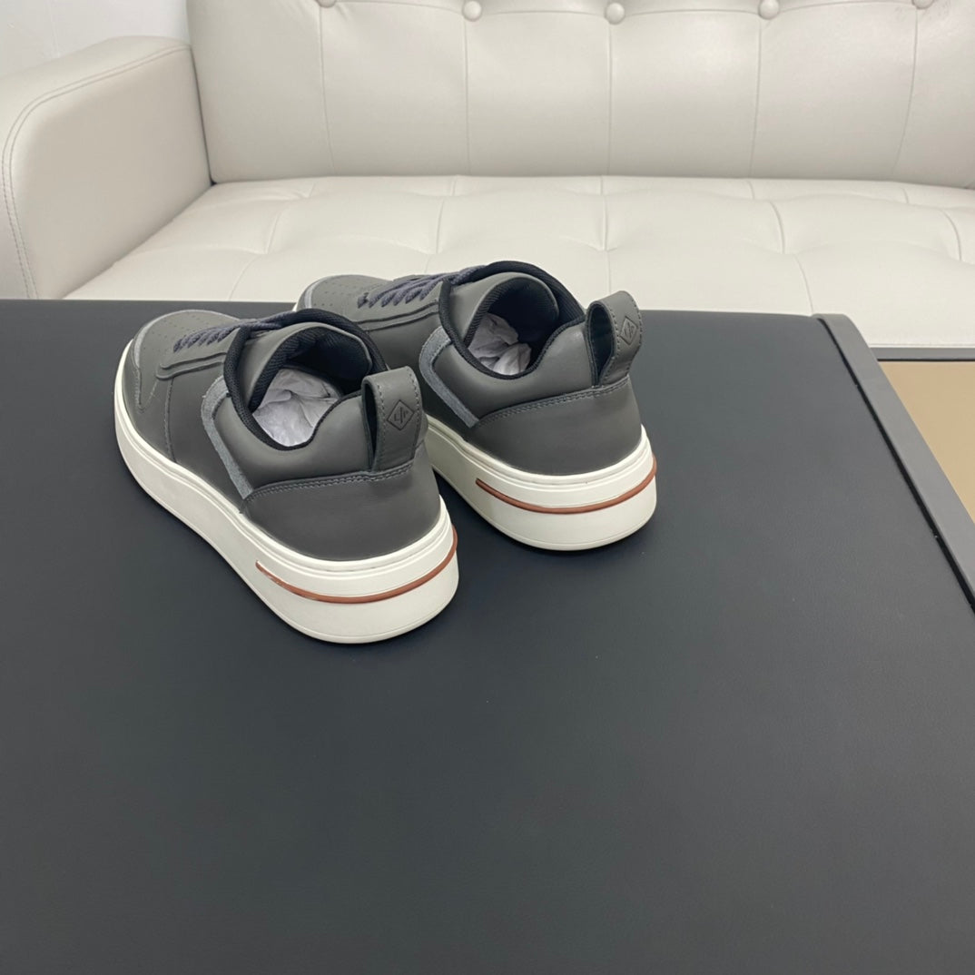 LP NEWPORT 2.0 WALK SNEAKERS LIGHT GRAY CALFSKIN