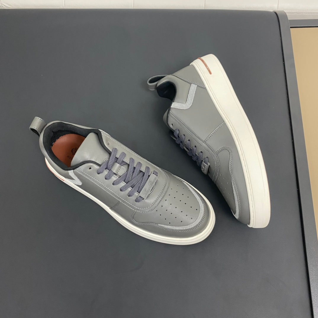 LP NEWPORT 2.0 WALK SNEAKERS LIGHT GRAY CALFSKIN