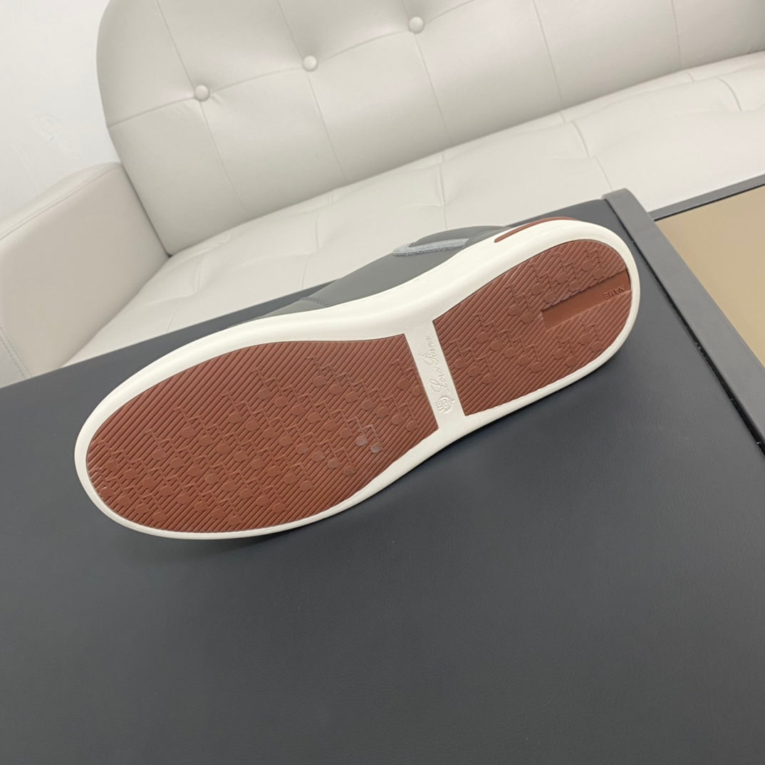 LP NEWPORT 2.0 WALK SNEAKERS LIGHT GRAY CALFSKIN