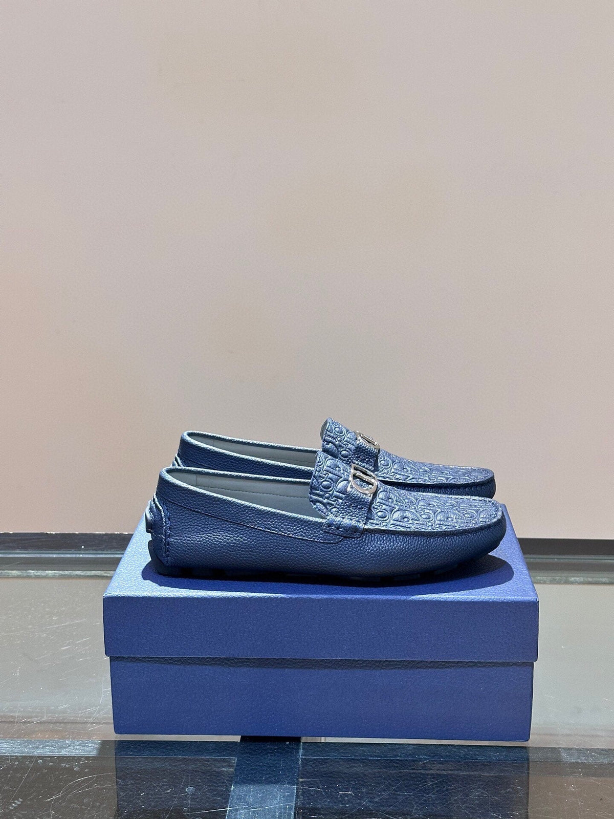 CD ODÉON LOAFER COBALT CALFSKIN
