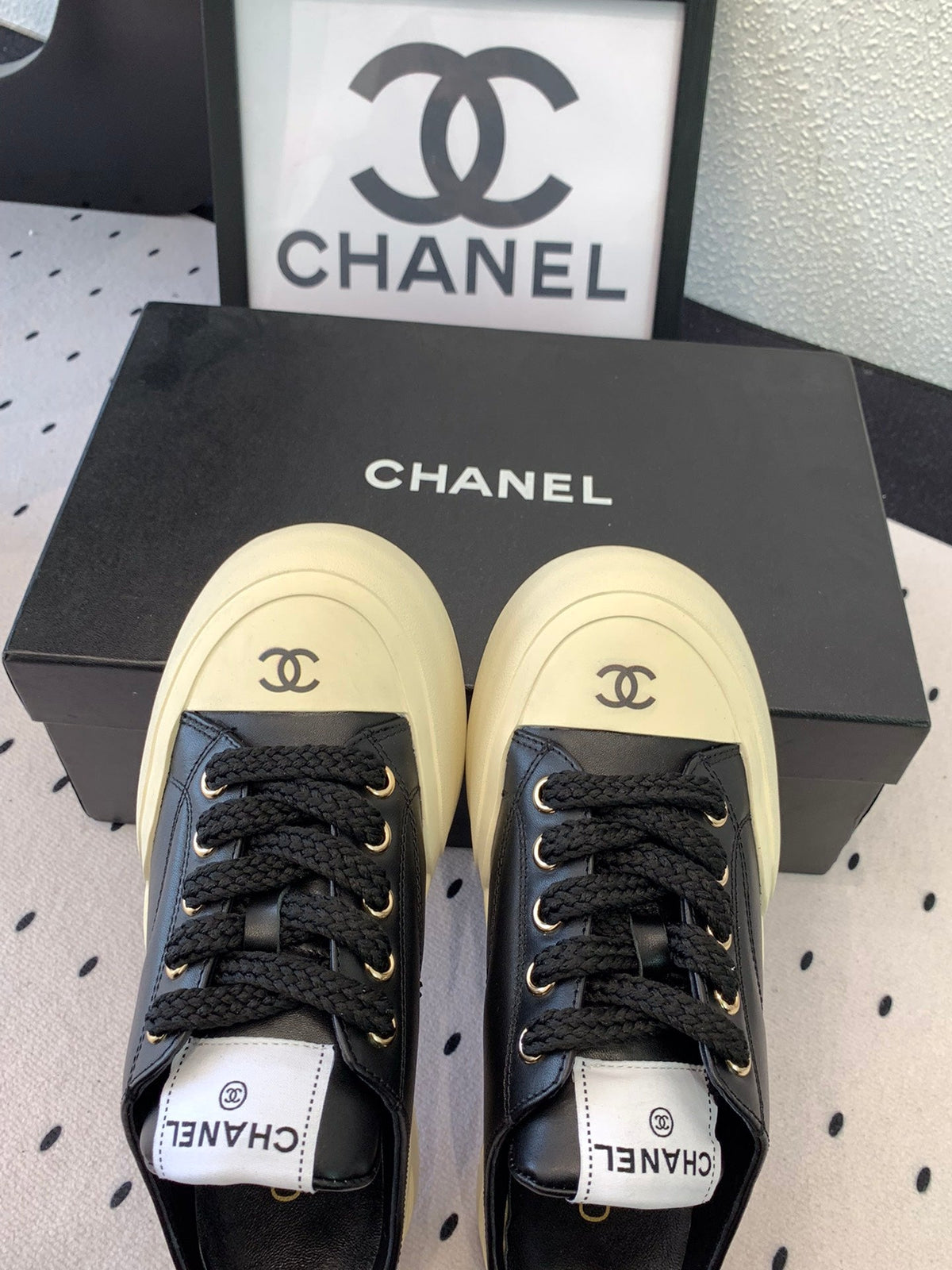 CC Mule Sneaker 50mm In Black Cowhide 147070