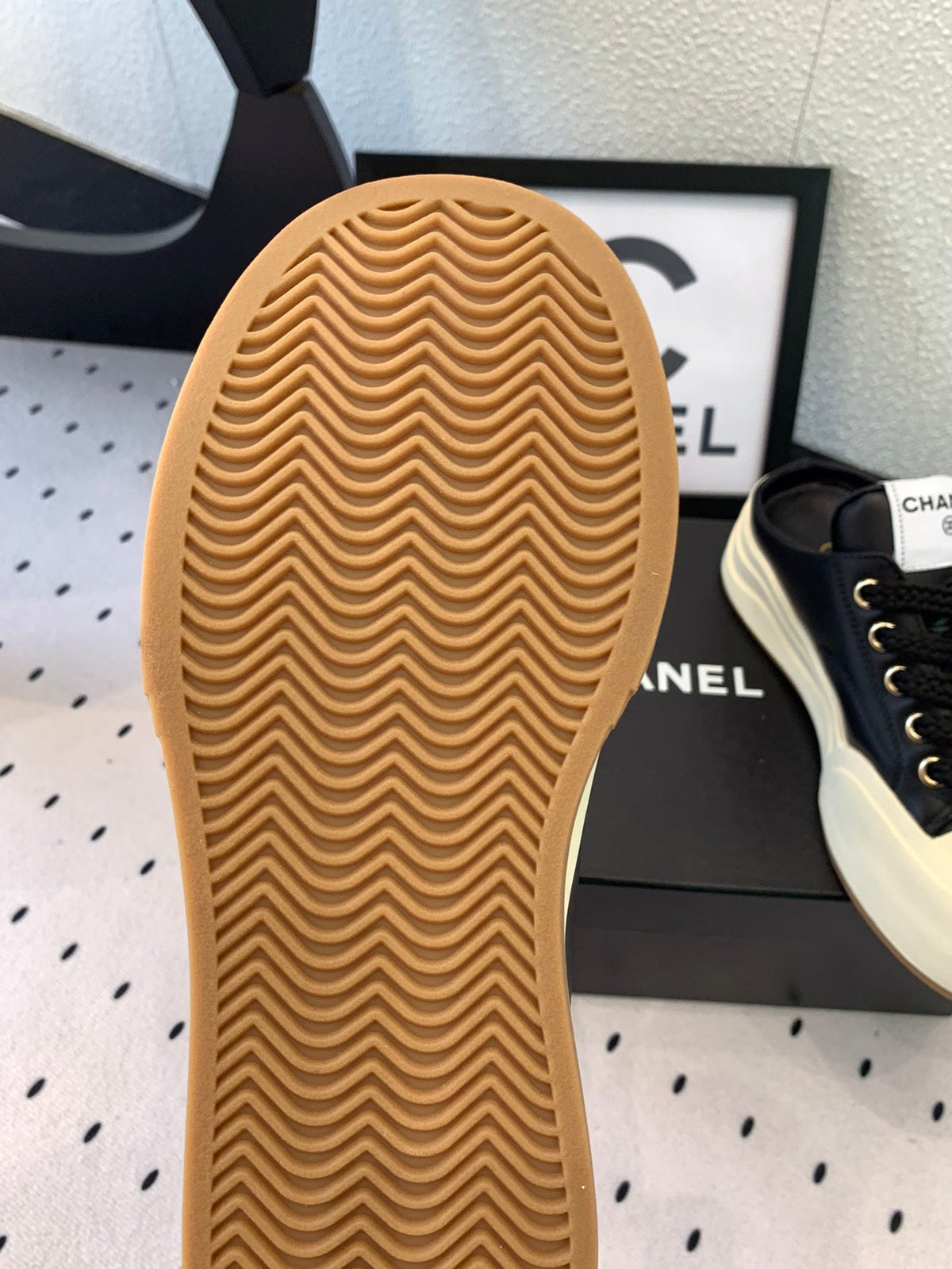 CC Mule Sneaker 50mm In Black Cowhide 147070