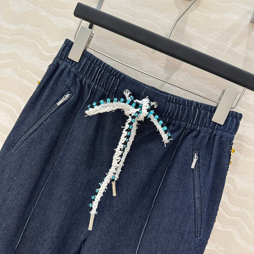 CC 25 Straight Pant Blue denim Cotton