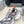 DAD SHOES IN GREY RED WHITE MESH AND CALFSKIN