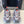 DAD SHOES IN GREY RED WHITE MESH AND CALFSKIN