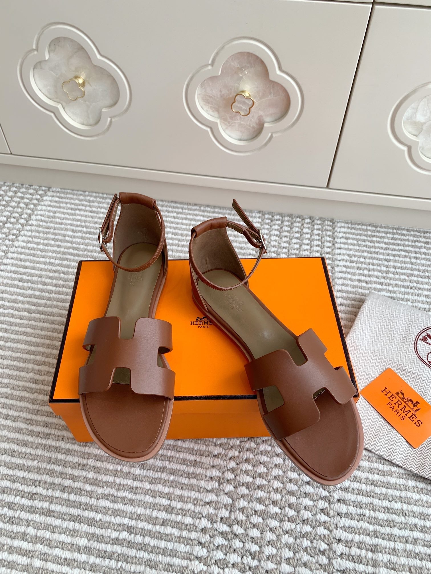 HM Santorini Sandal Brown Cowhide 291385