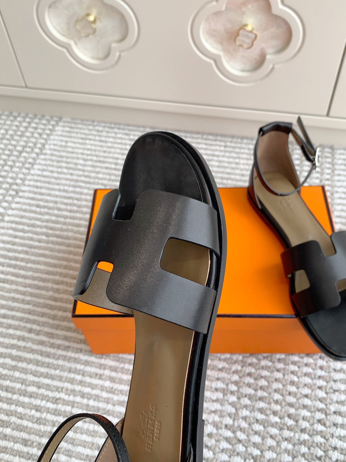 HM 25 Santorini Black Etoupe Calfskin