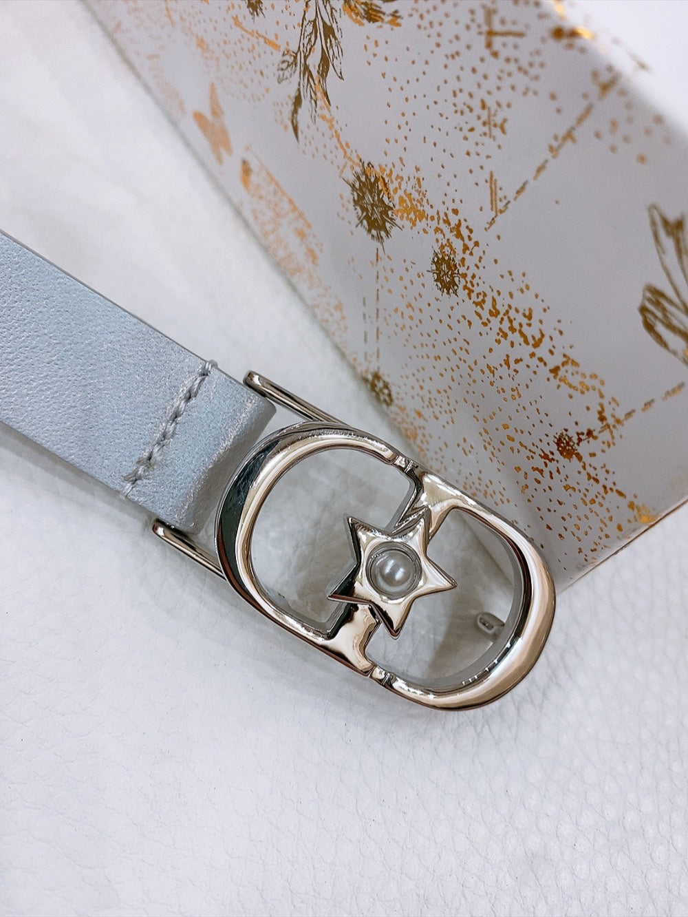 Dior Lucky 30 Montaigne Star CD Belt Cowhide 186319