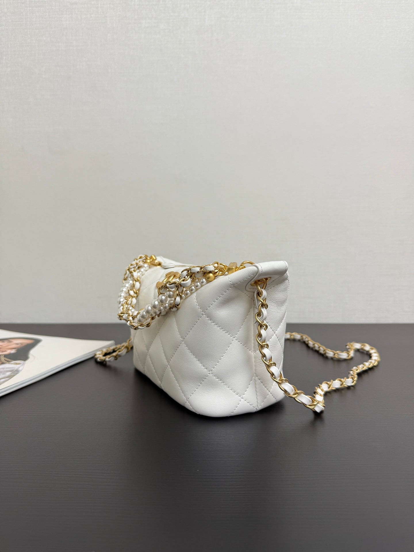 Chanel 2026 Matelassé Pearl Chain Bag Lambskin