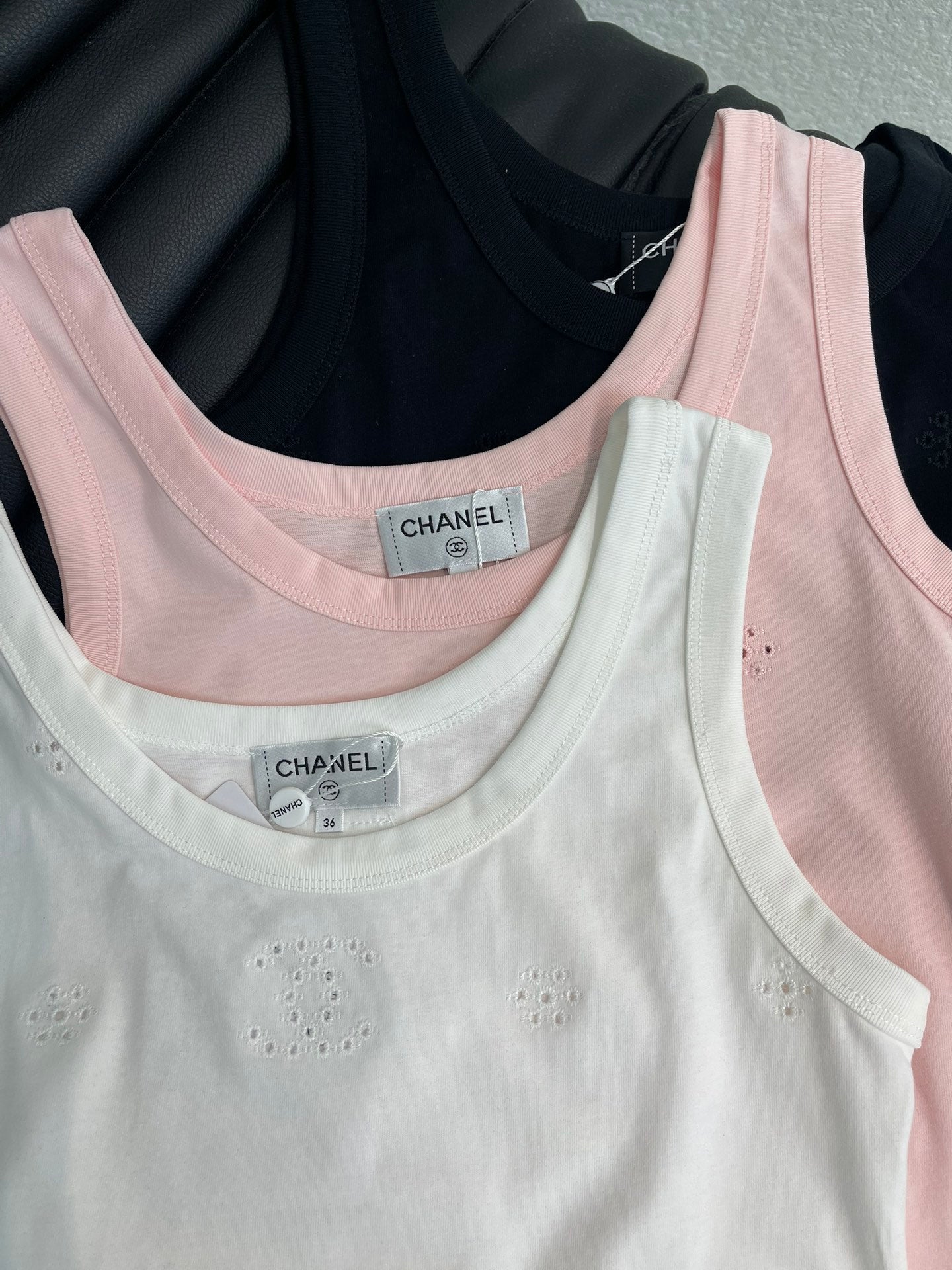 Chanel 2026 Openwork Embroidered Vest Cotton 362446