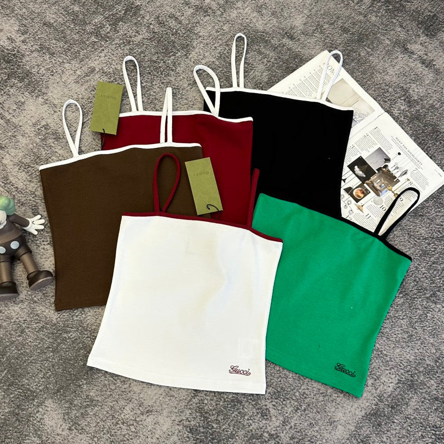 Gucci 2026 Vest White Black Green Red Brown Cotton 359313
