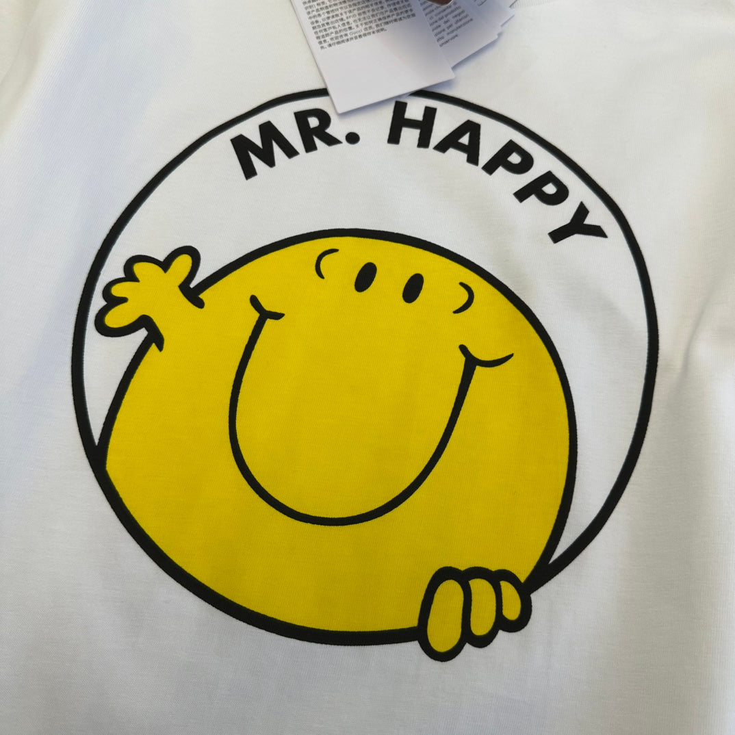 Gucci 2026 "Mr Happy" T-shirt White Yellow Cotton 359229