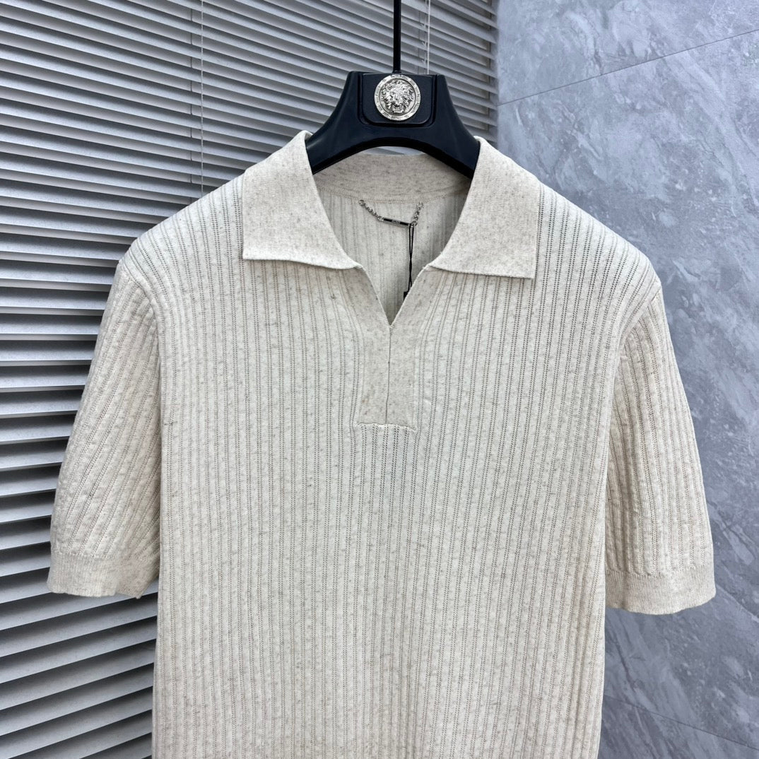 Fendi 2026 Men's Polo Knit Sweater Cotton Knit 826248