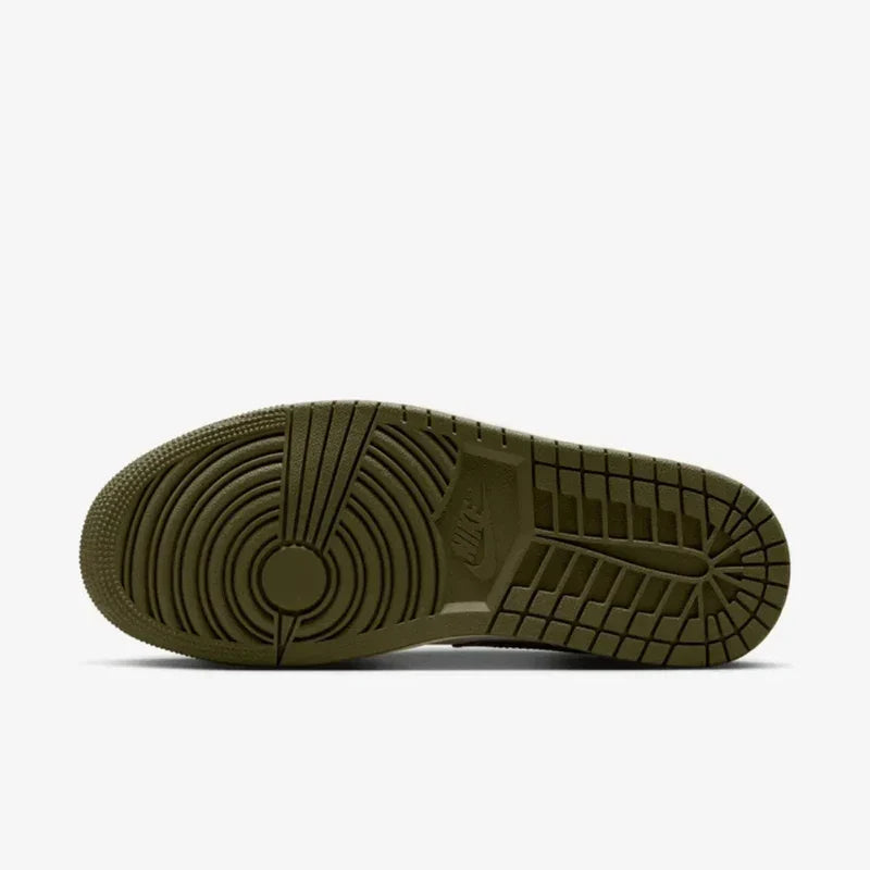 Nike Air Jordan 1 Low Coconut Milk Medium Olive Leather