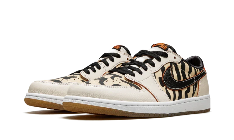 Nike Air Jordan 1 Beige Black Leather