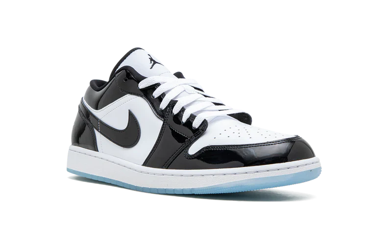 Nike Jordan 1 Black White Patent Leather Cowhide