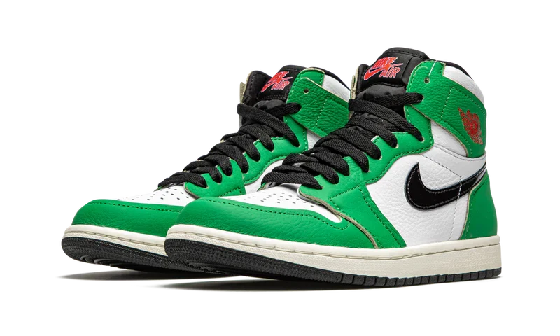 Nike Air Jordan 1 Green White Black Cowhide