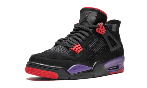 Nike Air Jordan 4 Raptors Black Purple Red Suede