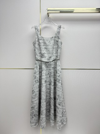 Dior 2026 Vest Dress Grey Polyester 358866