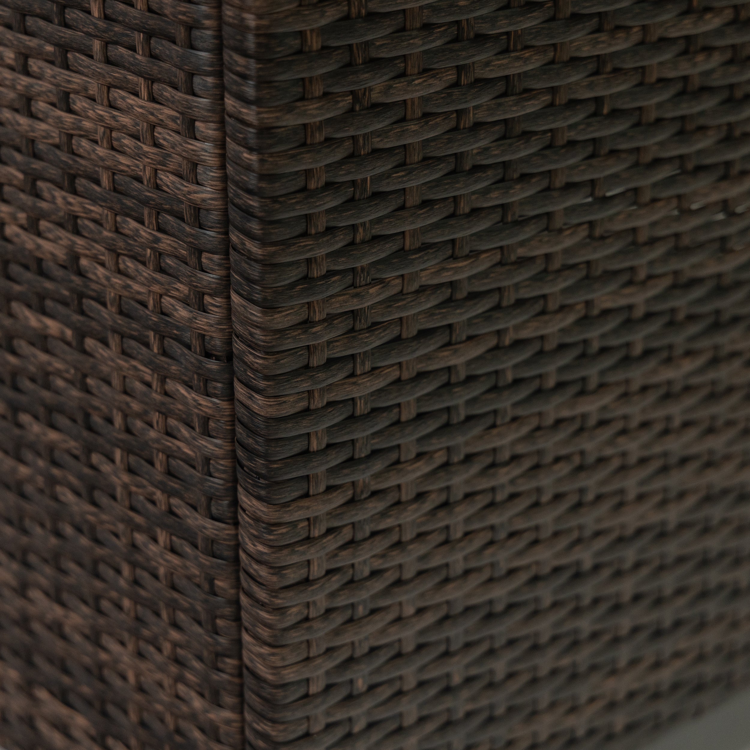 DekoLiving COB10002 Wicker Gas Outdoor Firepit