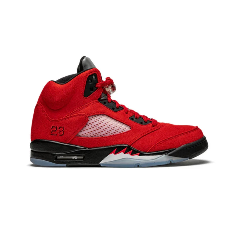 Nike Air Jordan 5 Retro Bull Red Black Suede