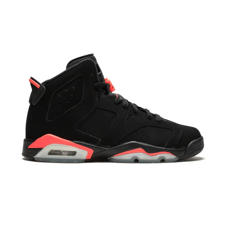 Nike Air Jordan 6 Retro Black Orange Velvet Leather