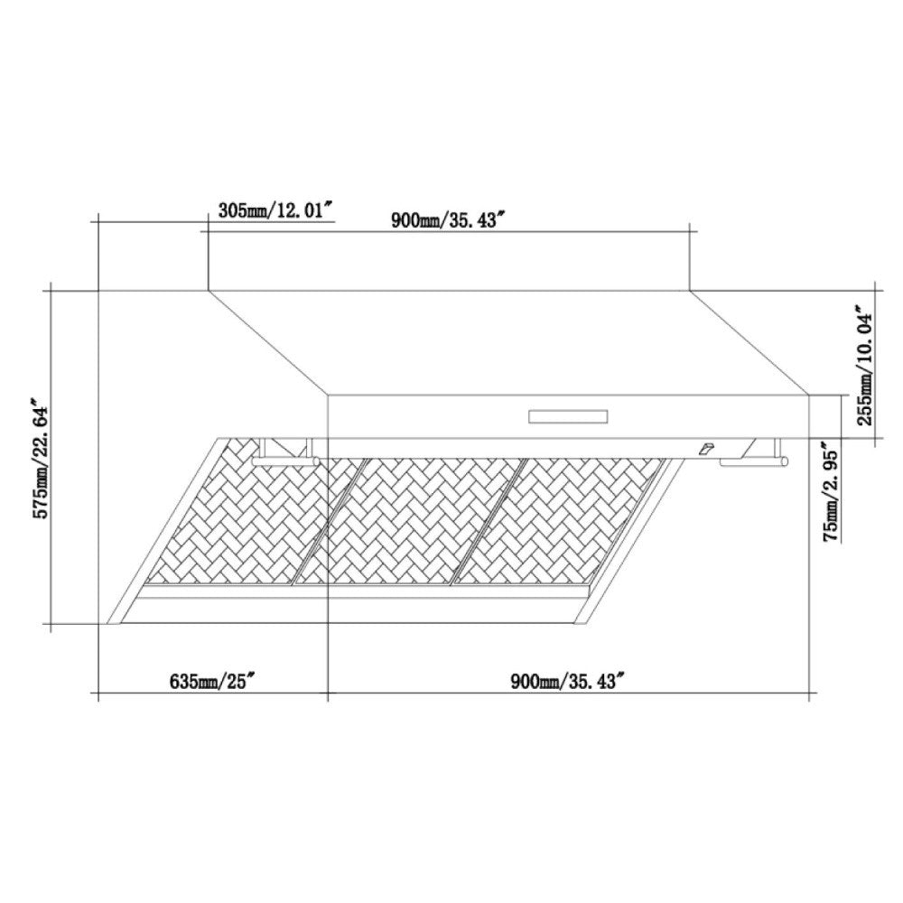 Forno FRHWM5029-36HB 36″ Savona Range Hood