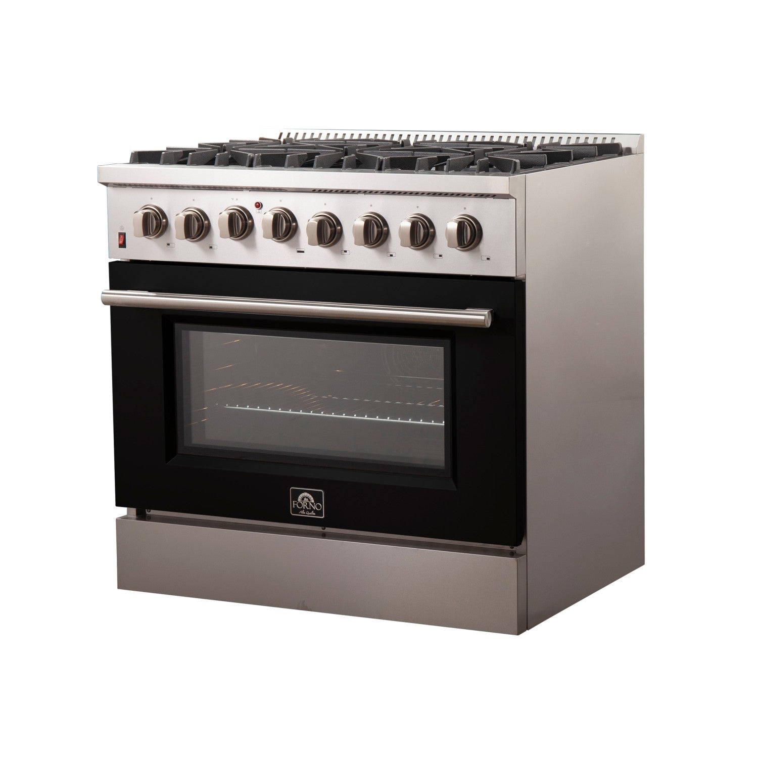 Forno FFSGS6156-36 36″ Galiano Gas Range with 240 Volt Electric Oven