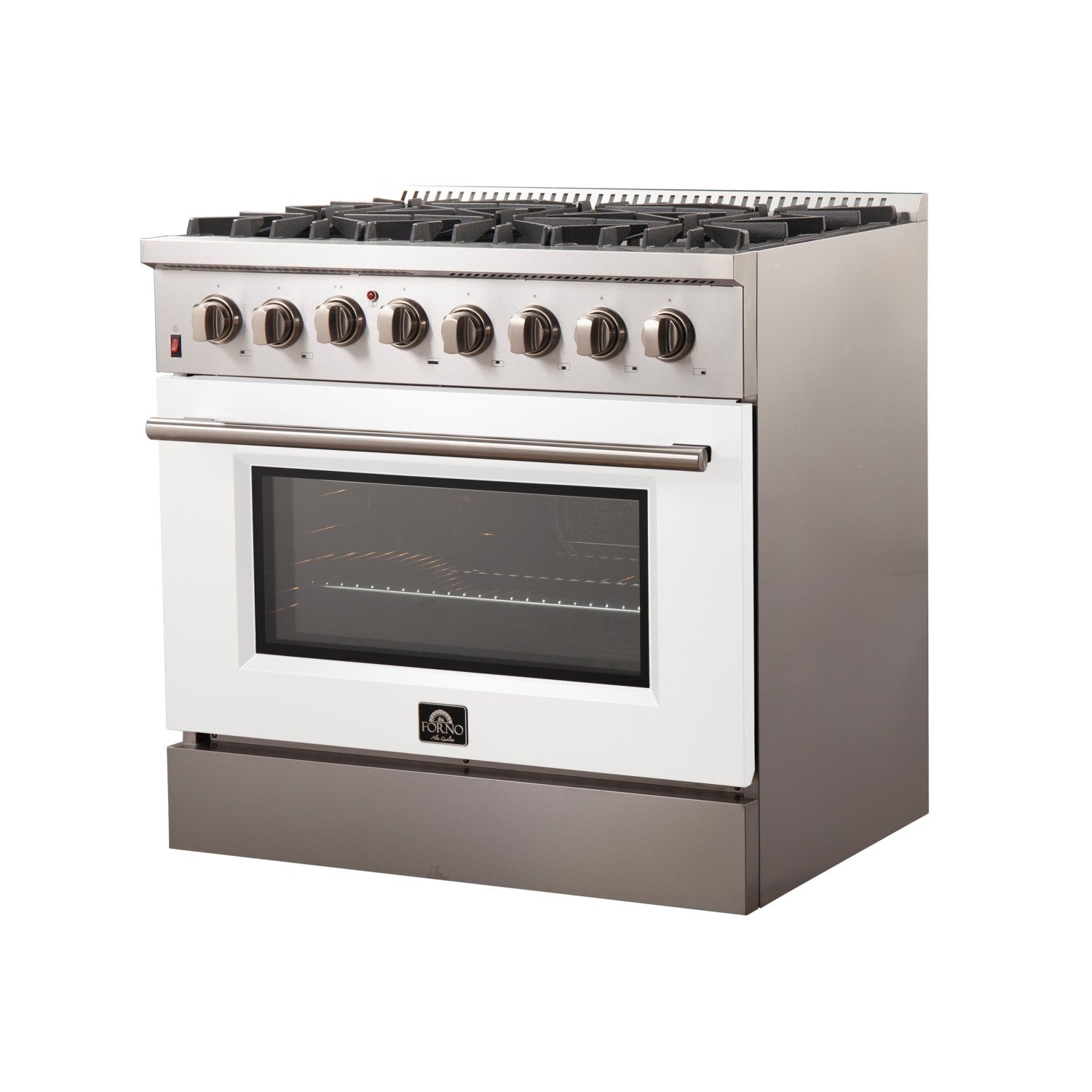 Forno FFSGS6156-36 36″ Galiano Gas Range with 240 Volt Electric Oven