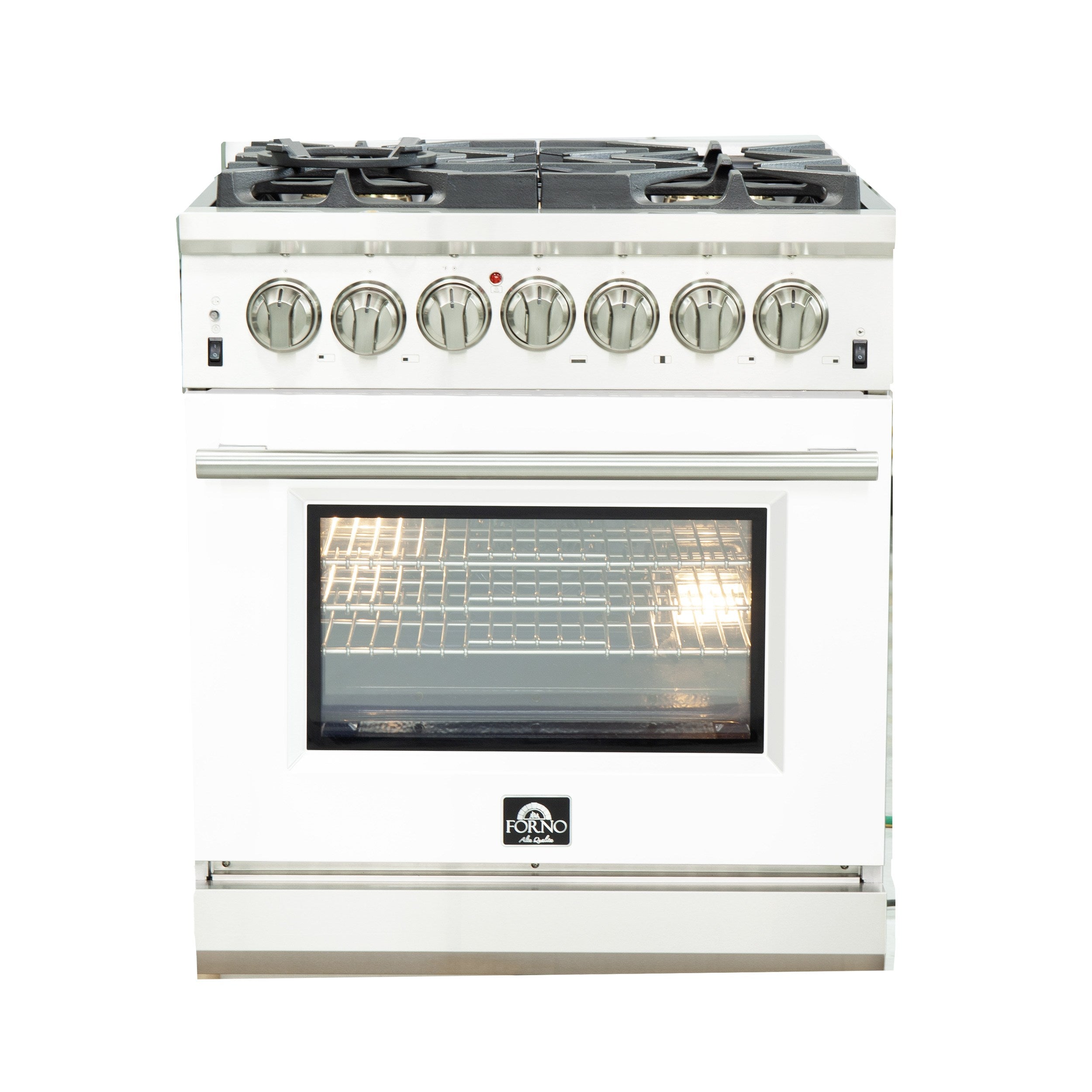Forno FFSGS6187-30 30″ Capriasca Gas Range with 240 Volt Electric Oven