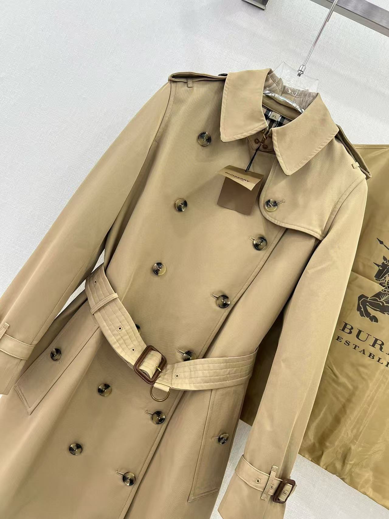 Burberry Trench Coat Beige Cotton