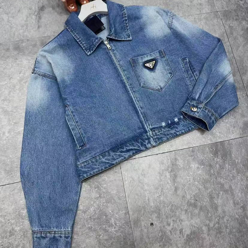 Pra Cropped Denim Jacket