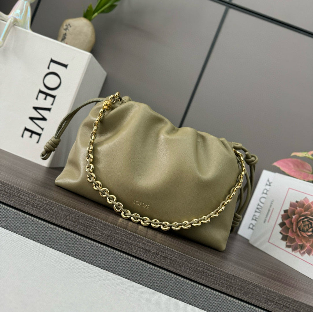 Loewe Flamenco Lucky Bag 30 Eucalyptus Green Nappa Lambskin