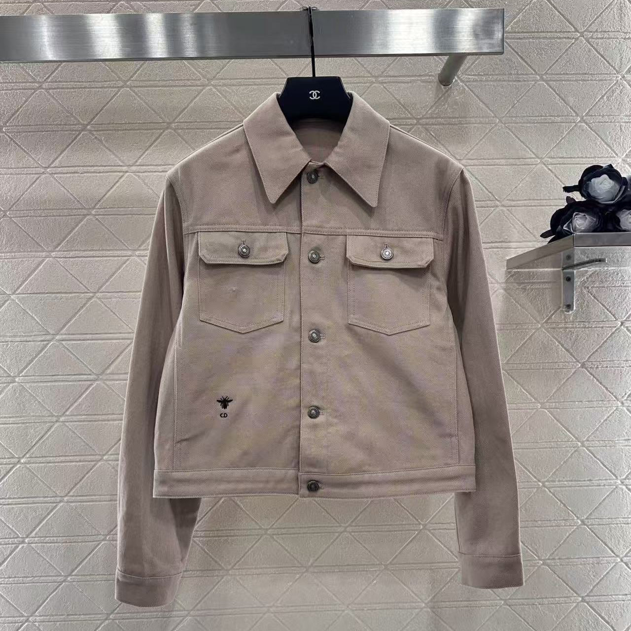 Dior Jacket Pink and White Cotton