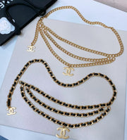 Chanel Chain Belt Metallic Leather