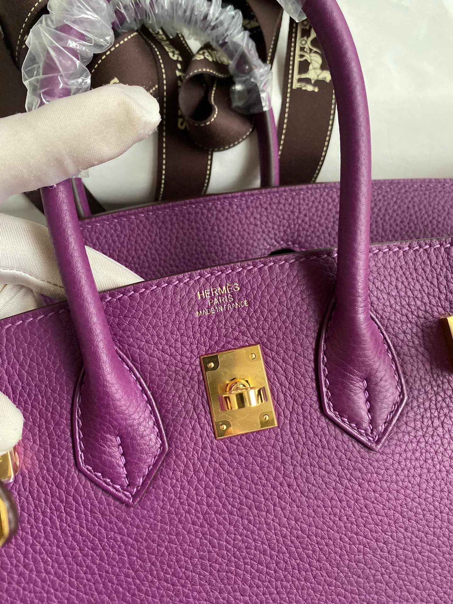 Hermes 2025 Birkin Bag Purple With Gold Hardware Epsom Leather