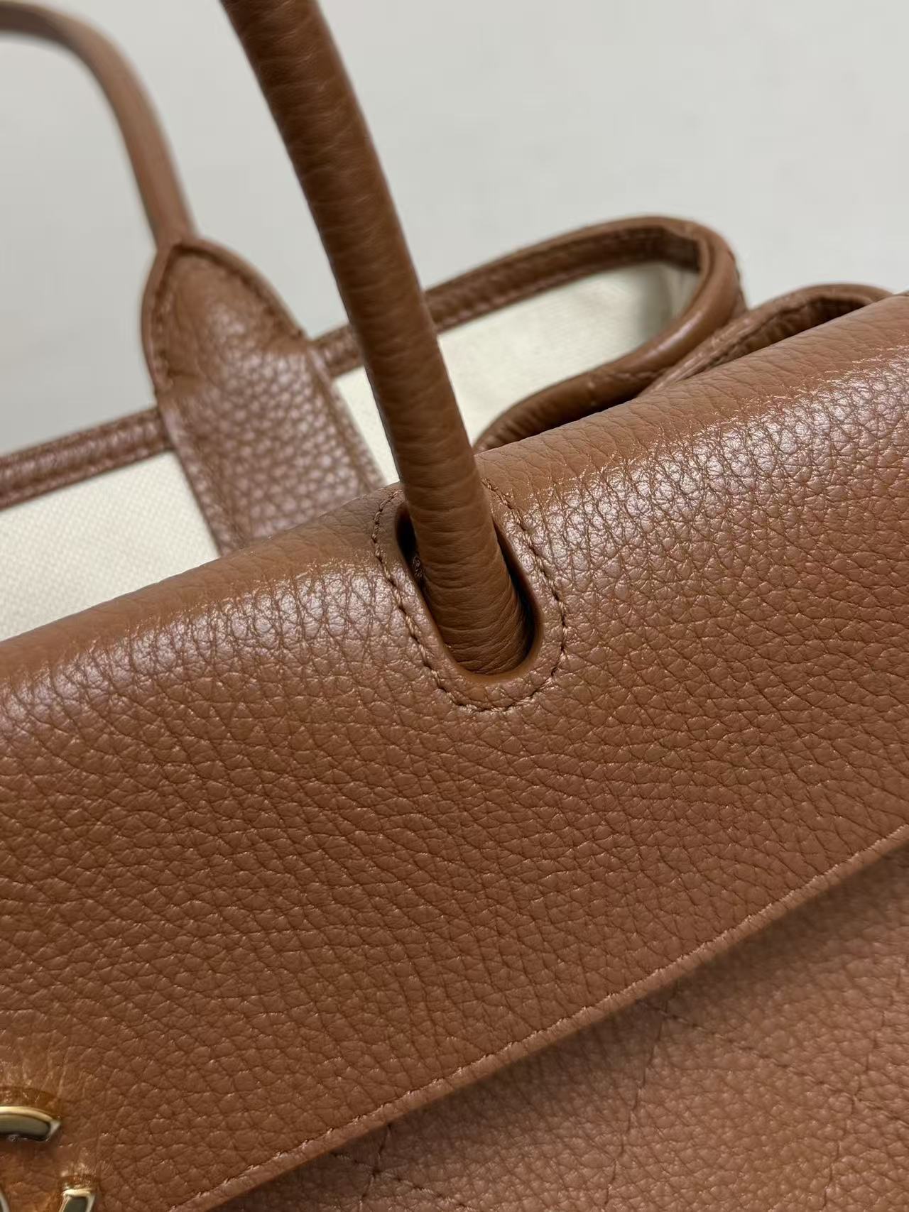Chanel 2026 Shopping Bag 31cm Brown Grained Calfskin